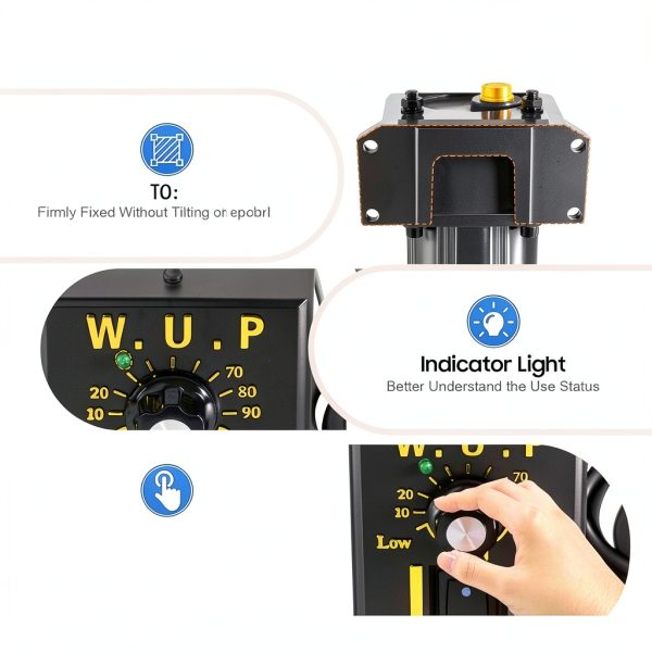 250W 110V AC Gear Motor with Variable Speed Controller and Bracket Single-Phase Gear Reducer Motor Reversible High Torque Motor, 0-270rpm, 5K-5