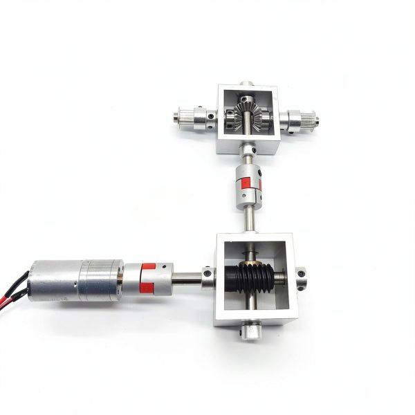 10:1 Right Angle Worm Gearbox 90° Angle Drive Steering Gear Device 20T Reduction Gearbox Simple Mechanical DIY Module with 8mm Shaft-5
